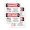 Signmission Inorganic Arsenic Cancer Hazard Bilingual Danger Sign, Vinyl Decal, 7in W x 10in L, 2PK OS-2PACK-DS-D-710-VS-1376 - alternate 1